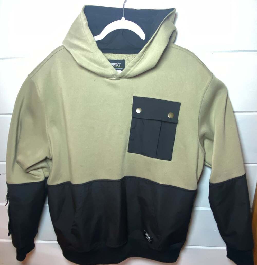 WeSC Utility Color Block Hoodie Size L